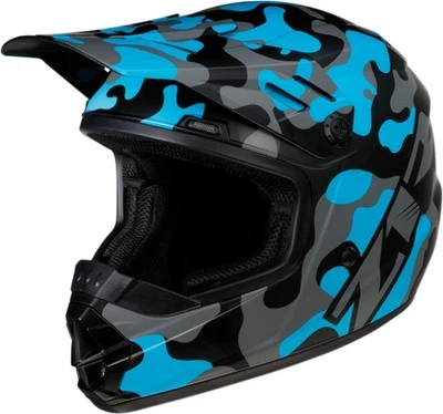 Z1R Rise Camouflage Youth MX Offroad Helmet Camo Blue MD — 第 1/2 张图片