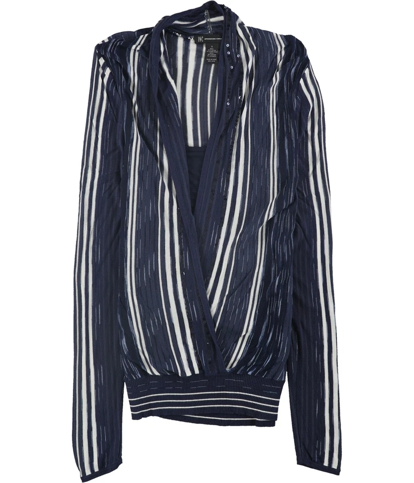 Женская многослойная блузка-пуловер I.N.C, синяя, S - Изображение 1 из 1