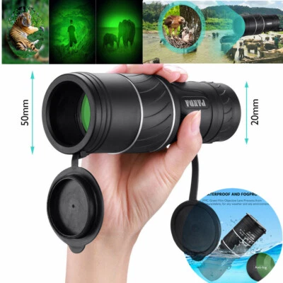 40X60 HD Day&Night Vision Optical Monocular Binoculars Camping Hiking Telescope - Image 1 of 4