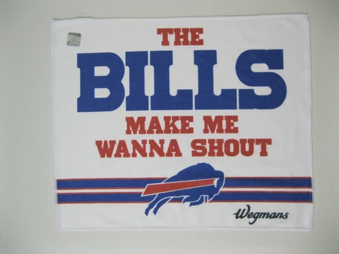 Buffalo BILLS MAKE ME WANNA SHOUT Rally Towel NFL Officially Licensed Brand New Cover