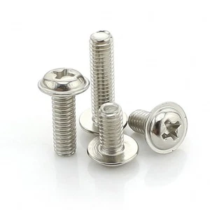 M2 M2.5 M3 M4 Pan Head Washer Phillips Machine Screws Computer Screws Ni-Plated - Picture 1 of 4