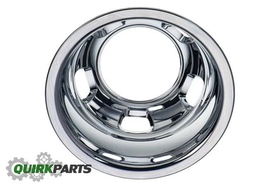 03-05 Dodge Ram 3500 Cromo Doble Cubierta Central Trasera Buje Anillo Rueda OEM MOPAR Foto 1 de 4