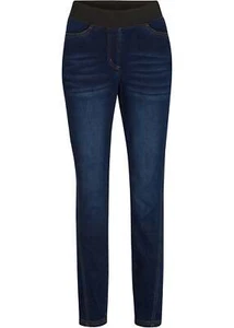Thermojeans vorverlegter Seitennaht Bequembund Gr. 42 Dunkelblau Damen-Hose Neu* - Bild 1 von 1
