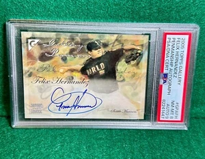 2005 Topps Gallery FELIX HERNANDEZ Penmanship Autograph Rookie PSA NM-MT 8 AUTO9 - Picture 1 of 2