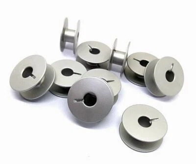 55623A Aluminum Bobbins "Slotted"  for Industrial Sewing Machine (Plain Sewers) - Image 1 of 3