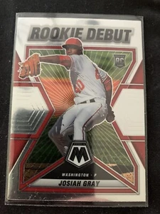 2022 silver Mosaic Josiah Gray Rookie Debut RC #RD-7 Mosaic - Nationals - Picture 1 of 1