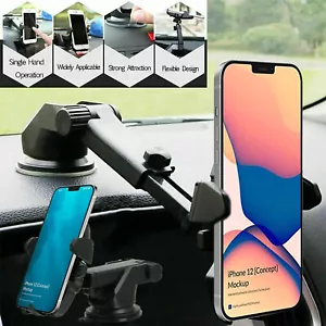 360° Mount Holder Car Windshield Stand For Cell Phone iPhone 12 Pro Samsung GPS - Picture 1 of 11