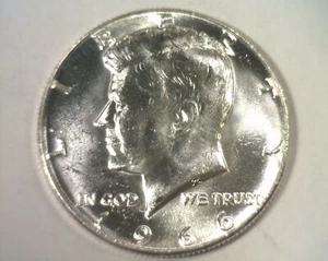 1966 KENNEDY HALF DOLLAR CHOICE UNCIRCULATED CH. UNC. NICE ORIGINAL COIN - Picture 1 of 2
