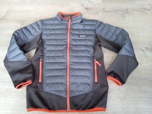Youth Patagonia Down Puffer Jacket - Size Large 12 Gray Black Boys Coat