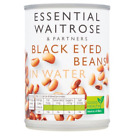 Waitrose Essential Black Eyed Beans in Water 235g - Packs of 1, 2 & 4