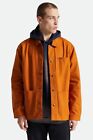 Brixton Chore Jacket Overshirt Camel Size Medium Rrp £120 
