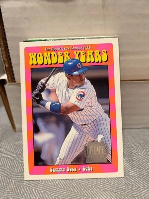 1999 Upper Deck Wonder Years Double #WY25 Sammy Sosa/2000 CUBS! - Image 1 of 4