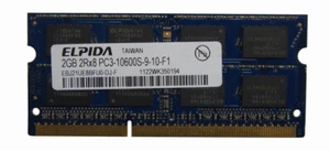 Elpida 2GB Memory Ram 2RX8 PC3 10600S-9-10-F1 EBJ21UE8BFU0-DJ-F Used DDR2 - Picture 1 of 2