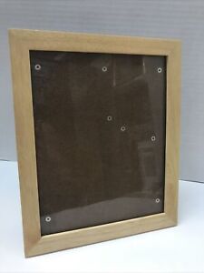 Natural Wood Picture Frame Holds 8”x10” Photo Solid Light Grain Wood