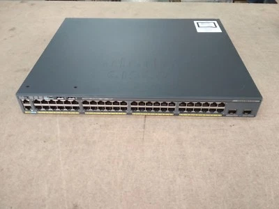 Cisco WS-C2960X-48FPD-L Catalyst 2960-X 48 GigE PoE 740W, 2 x 10G SFP+, LAN Base - Image 1 of 3