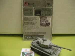 =Axis & Allies Miniatures BASE SET Tiger I with card 40/48= - Picture 1 of 1