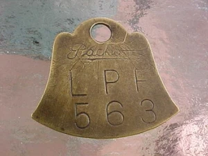 1930s 1940s PACKARD BELL BRASS TOOL TAG GC SCARCE RADIO COMPANY - Picture 1 of 4