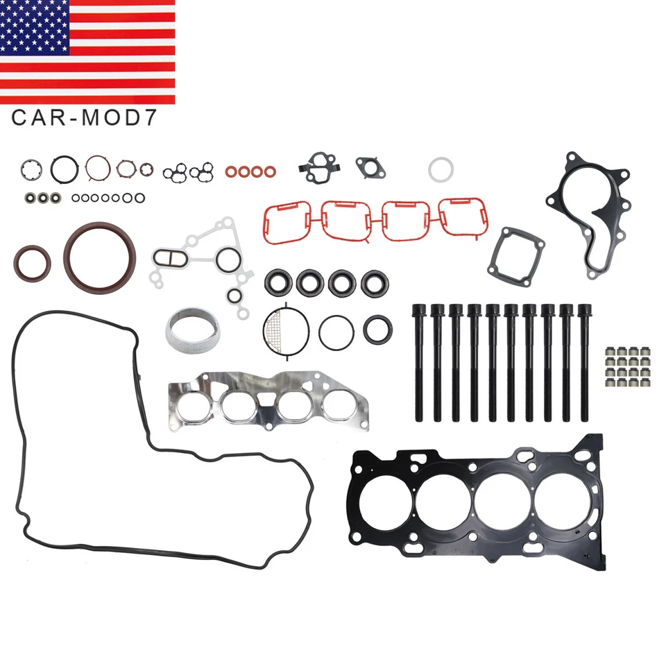 For 09-2016 Toyota Camry RAV4 Scion 2.5L 2AR-FE Cylinder Head Gasket Bolts Set - Image 1 of 4