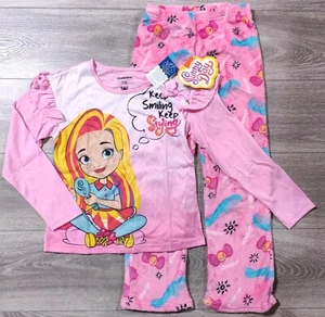 Sunny Day Pajamas Girls Medium 7-8 Pink Shirt Pant PJ Set Kids - Picture 1 of 5