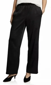 Eileen Fisher ~ Recycling Polyester Satin gerade Hose ~ Größe 2X ~ Neu mit Etikett - Bild 1 von 4