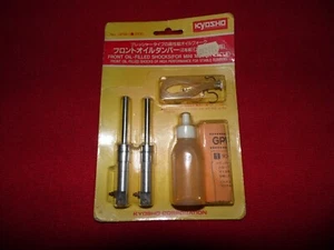 Vintage KYOSHO 1/8 Hanging On Rider GPW-1 Special Front Oil Shocks RC Bike Kit - Picture 1 of 2