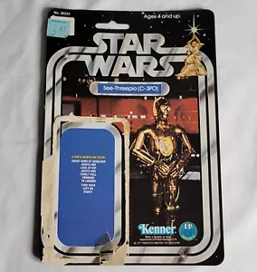 C-3PO Cardback Only, No Action Figure or Bubble, Star Wars, 20 back 1977 Kenner - Picture 1 of 2