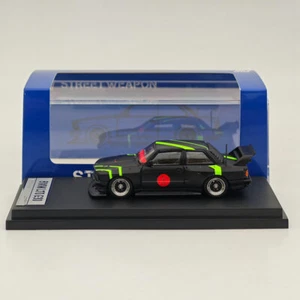 Street Weapon SW 1/64 BMW LTO E30 M3 matt schwarz Diecast Modellauto Sammlung - Bild 1 von 7