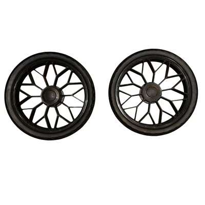 Chicco Corso Flex Cochecito Convertible Leyenda Negro Juego 2 Ruedas Traseras Piezas Foto 1 de 4