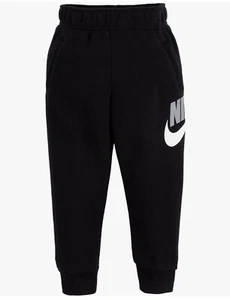 Boys Nike Black Swoosh Jogger Gray & White Logo Size 4 NWT - Picture 1 of 6