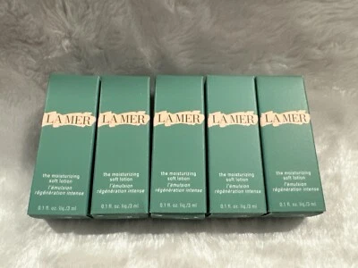 LA MER The Moisturizing Soft Lotion 0.1 oz/3 ml  New Sample Size Pack Of 5 - Image 1 of 4