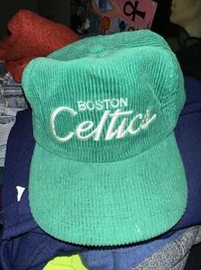 Vintage Sports Specialties Boston Celtics Cordmütze seltenes Skript 90er NBA - Bild 1 von 5