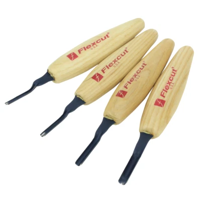 FLEXCUT TOOL CO. INC. Flexcut #MT400 Shallow U-Gouge Micro Tool Set