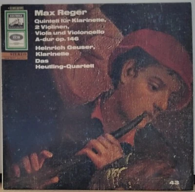 EMI ELECTROLA 1C 063-28 506 ED 1 GERMANY MAX REGER - QUINTETT KLARINETTE GEUSER - Image 1 of 4