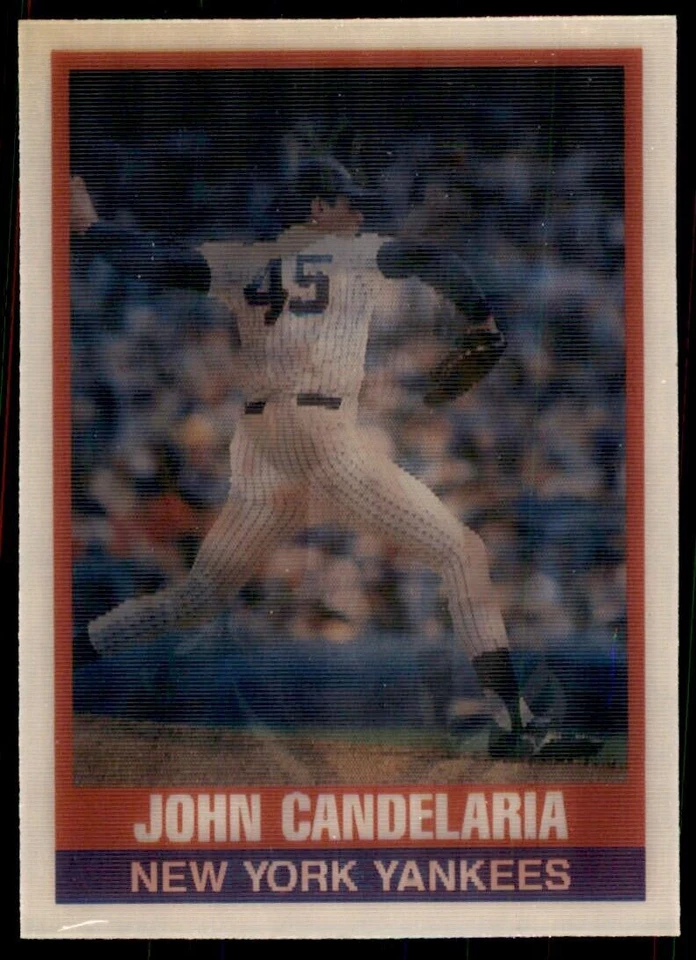 1989 SPORTFLICS JOHN CANDELARIA NEW YORK YANKEES #202 - Image 1 of 2