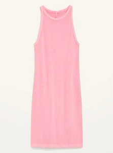 Old Navy Women's Fitted Sleeveless Rib-Knit Mini Dress Pink Size XS Small - Picture 1 of 4