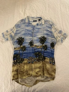 Pre-owned John Ashford XL Hawaiian button down shirt - Picture 1 of 4