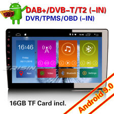 1 DIN 10.1" DAB+ Android 9.0 Radio samochodowe GPS DVB-T2 WiFi Bluetooth Nawigacja RDS 4G USB