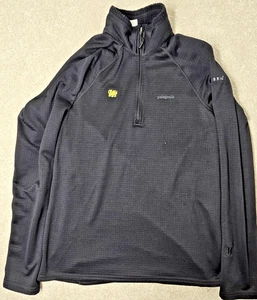 patagonia midlayer donna pile cambria grande 1/2 zip nero manica lunga elasticizzato - Foto 1 di 15