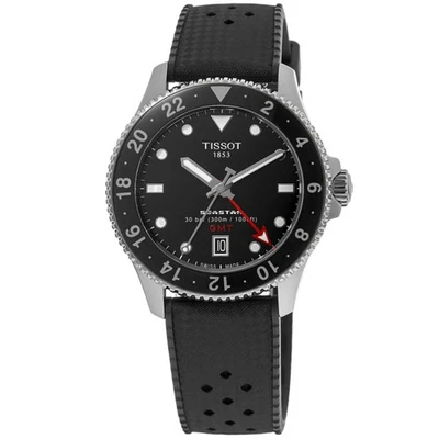 New Tissot Seastar 1000 Quartz GMT Black Dial Men's Watch T120.852.17.051.00 - Image 1 of 4