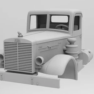 Kit cabina 1/25 resina stampata in 3d 1953 MACK LTL 1953 - Foto 1 di 4
