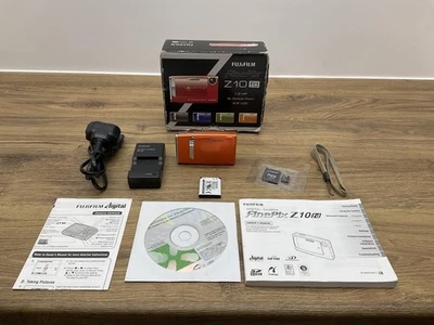 Fujifilm FinePix Z Series Z10fd 7.2MP Digital Camera Orange With Charger - Image 1 of 4