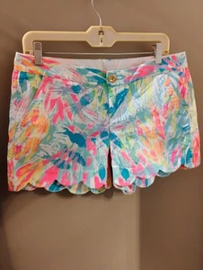 Lilly Pulitzer Women's Size 6 Buttercup Scalloped Shorts Cotton - Picture 1 of 7