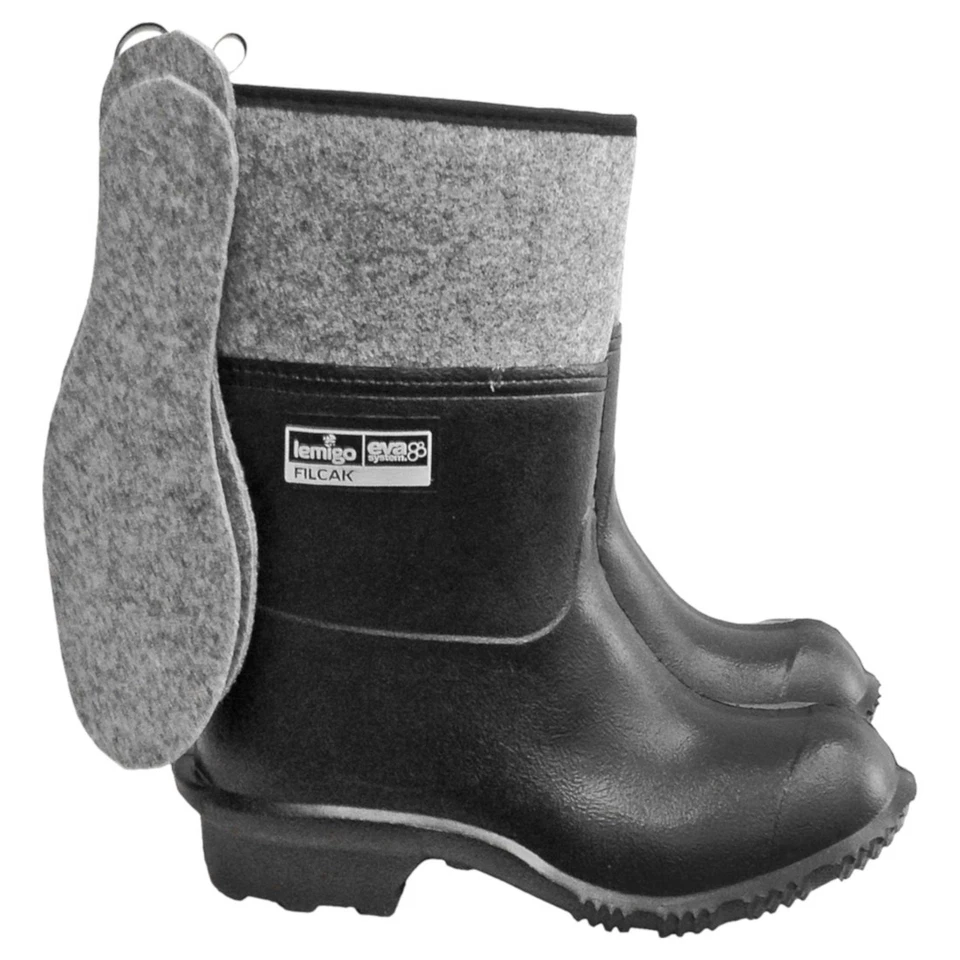 Lemigo leichte Filzstiefel 39-47 Winterstiefel Arbeitsstiefel Gummistiefel