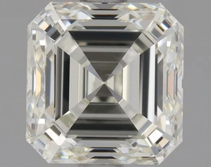 Asscher Cut 1,49 Karat zert. AGI natürlicher abgebauter Diamant lose J Farbe IF Reinheit - Bild 1 von 2