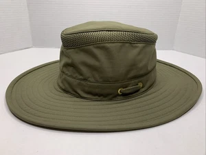 The Airflo Tilley LTM6 Waterproof Vented SZ 7 1/8 Olive Green Bucket Hat P118 - Picture 1 of 18