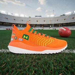 Under Armour Harper Baseball Rasen Schuhe Größe 7,5 orange saftgrün 3027437 800 - Bild 1 von 7