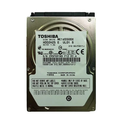 Toshiba MK1655GSX 160GB 5400RPM SATA 2.5" Laptop HDD Hard Disk Drive - Image 1 of 4