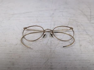 Vintage Eyeglasses Ful-Vue 12k GF GOLD FILLED Antique Frames - Round (No Lenses) - Picture 1 of 6