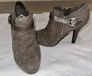 Fergalicious by Fergie Grey Ankle Boots - Picture 1 of 9