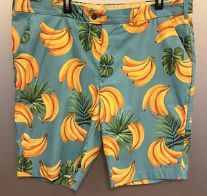 Herren LOUDMOUTH Bananas Herren Heritage Shorts Größe 42 - Bild 1 von 4